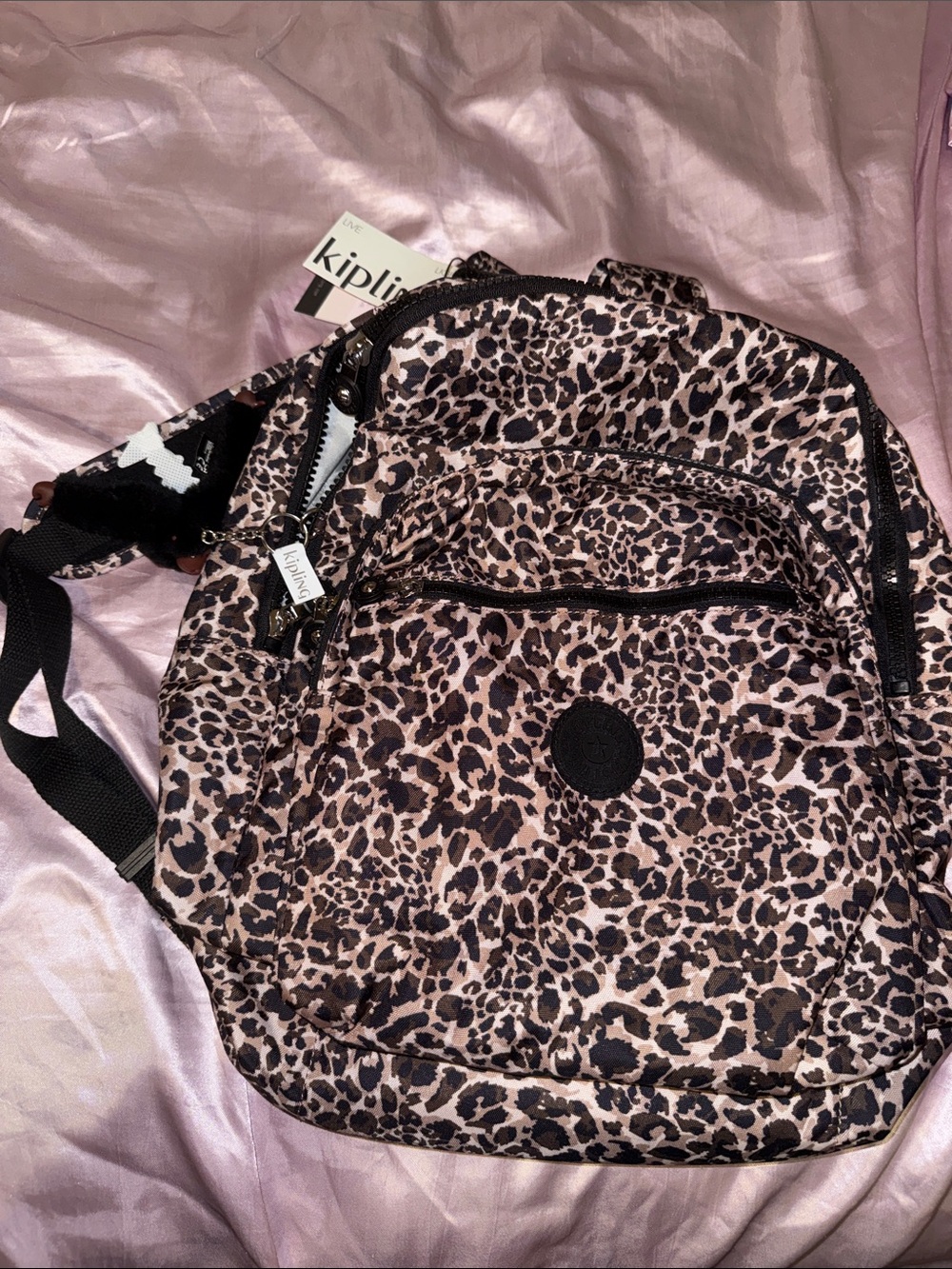 NWT Kipling Leopard Print Backpack